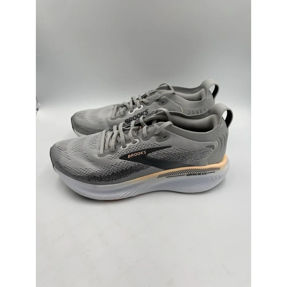 Brooks Adrenaline GTS 25 Mens Running Shoes Gray Sneaker Size 10.5